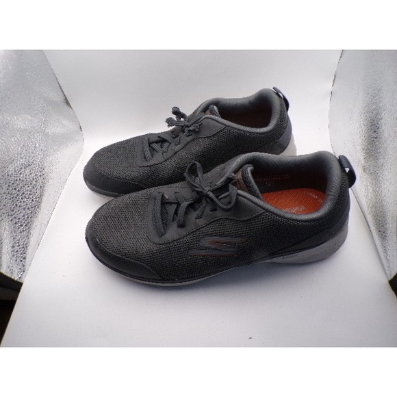 Skechers Go Walk 6 Mens Size 9 Dark Gray Athletic Sneakers Shoes Goga Mat - Picture 5 of 9